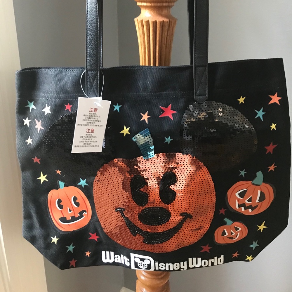 Disney Halloween 2020 Mickey Orange Sequin NEW